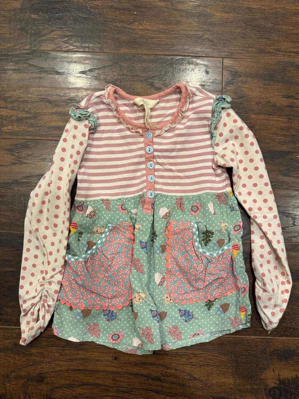 Matilda Jane Girls Once Upon A Time Behind The Curtain Tunic Top